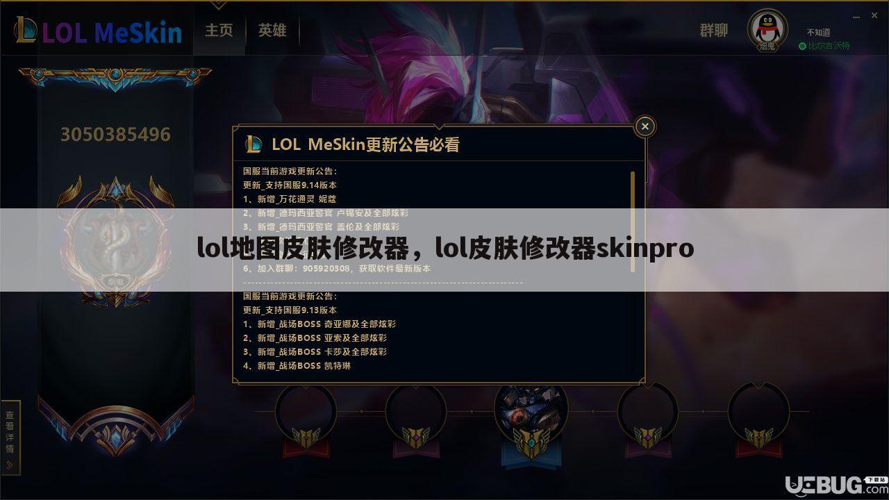 lol地图皮肤修改器，lol皮肤修改器skinpro