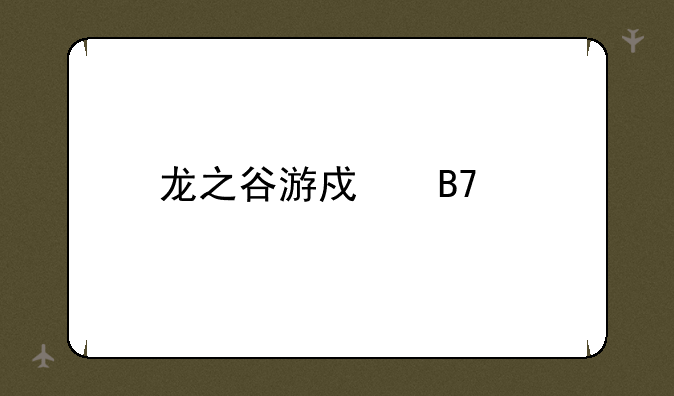 龙之谷游戏名字