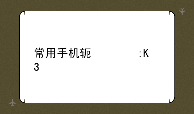 常用手机软件排行榜