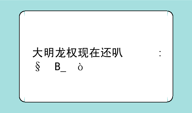 大明龙权现在还可以玩吗？