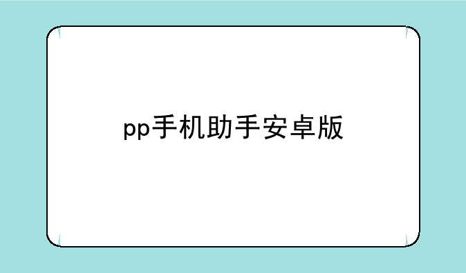 pp手机助手安卓版
