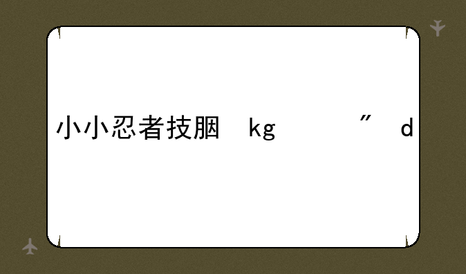 小小忍者技能，小小忍者wpe